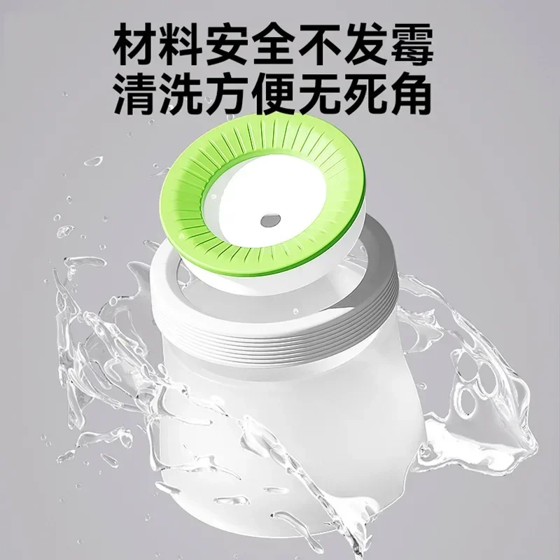 Cuenco de boca no húmedo para perro, bebedero de boca antihumedad suspendido, lavabo de agua flotante, protección del cuello para mascotas, bebedero de agua antigolpes - imagen 4