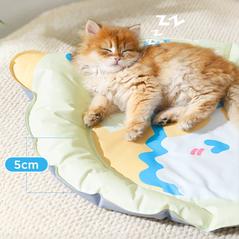 HOOPET-alfombrilla refrescante para mascotas, manta transpirable de tela helada para gatos, cojín para dormir en frío, sofá, cojín para perros y gatos, cama para mascotas, Verano - imagen 3