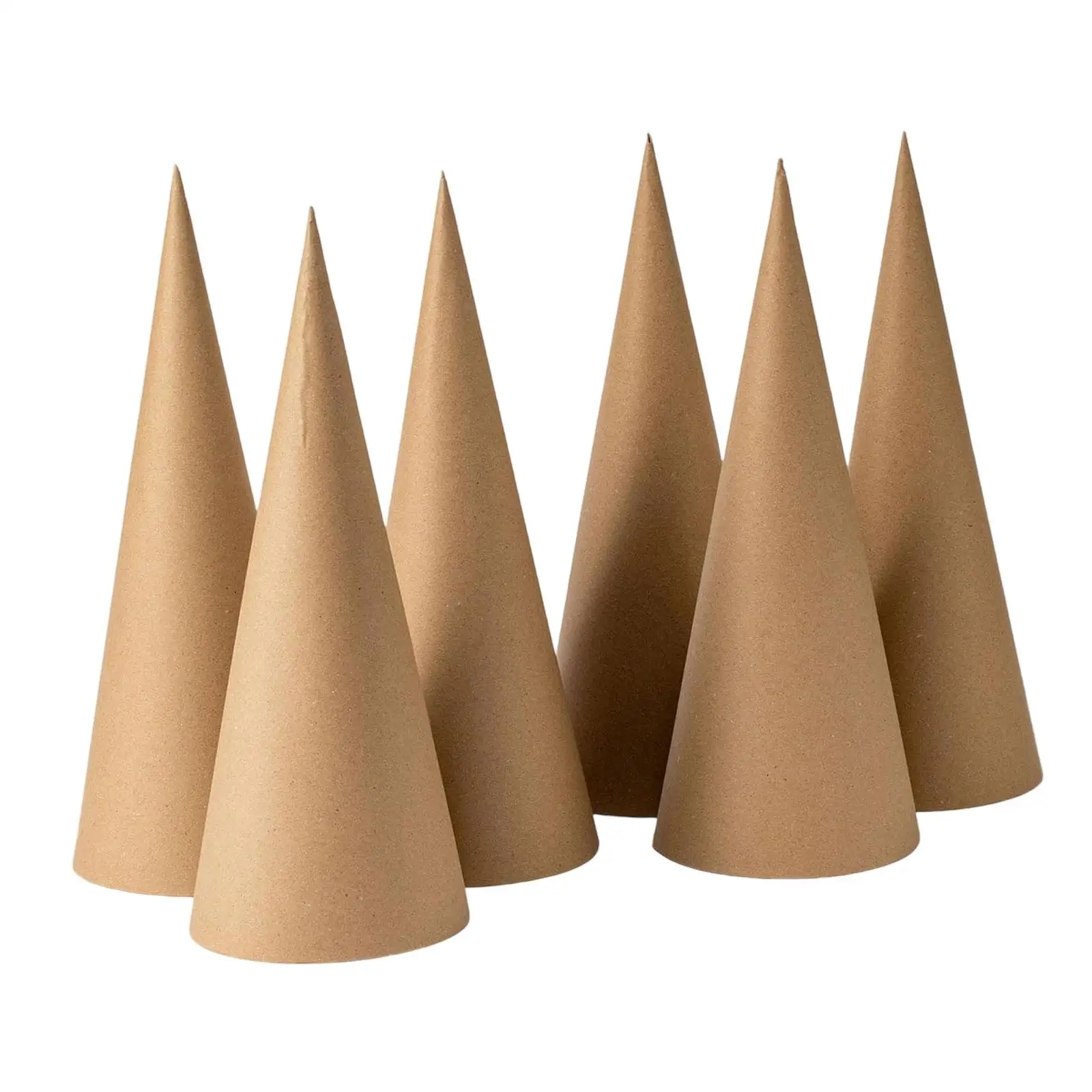 6Pcs Kraft Paper Mache Cones Halloween Classroom to Paint 12inch Crafts Cones for Xmas Home DIY Art Projects Office Scrapbooking 6Pcs Kraft Paper Mache Cones Halloween Classroom to Paint 12inch Crafts Cones for Xmas Home DIY Art Projects Office Scrapbooking