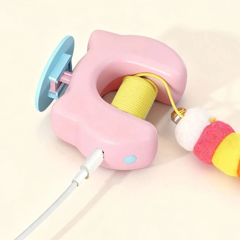 Juguete eléctrico interactivo para gatos: pluma y oruga automáticas - imagen 2