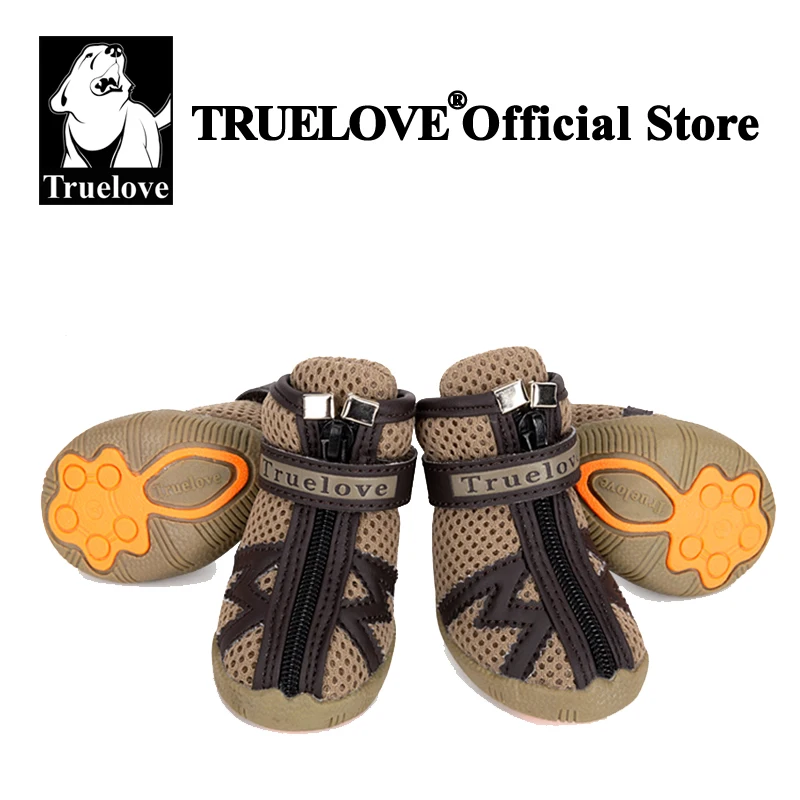 Truelove, zapatos de tela de malla para perros, botas para perros, impermeables, reflectantes, suela antideslizante resistente, antideslizante para exteriores para perros pequeños S5911 - imagen 2