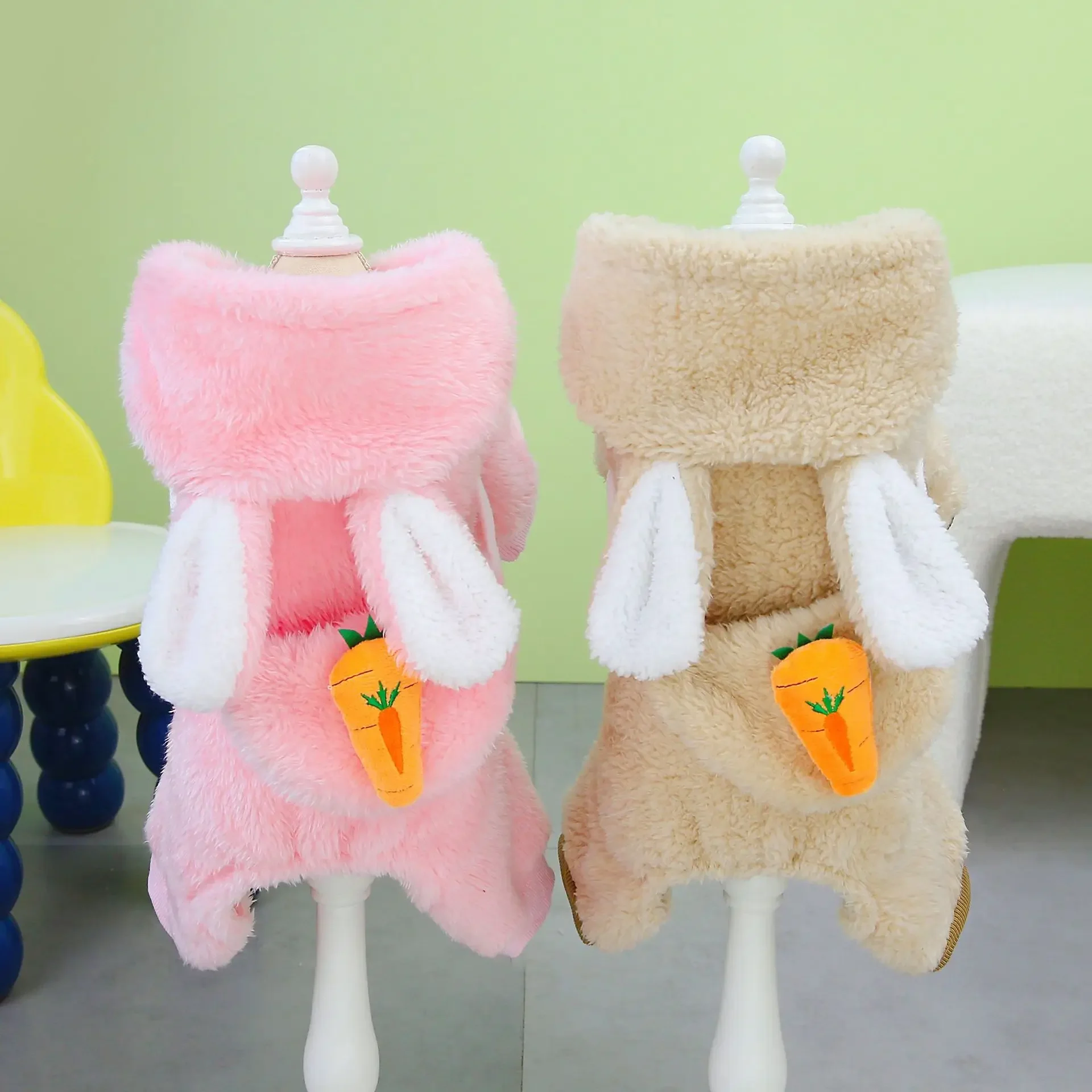 Pijamas para perros, mono para perros, ropa de lana para niños y niñas, pijamas para cachorros, ropa para perros de 4 patas para Chihuahua Yorkie, ropa cálida para mascotas - imagen 4