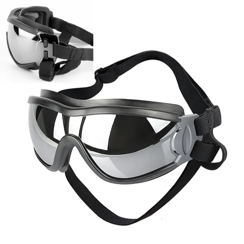 Gafas ajustables para perros, gafas de sol resistentes al viento e impermeables para protección ocular, gafas anti-UV para mascotas, suministros de moda para perros - imagen 2