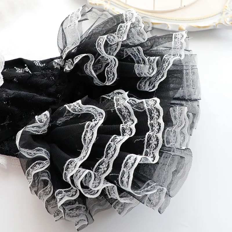 Ropa para perros Primavera y verano Vestido fino de princesa para gatos Vestido de encaje negro Suministros para mascotas para perros pequeños hechos a mano - imagen 4