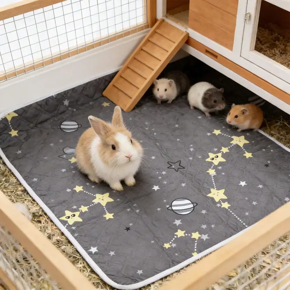 Alfombrilla absorbente para conejos y hámsteres - imagen 5
