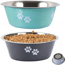 Comedero elevado de acero inoxidable para perros medianos y grandes