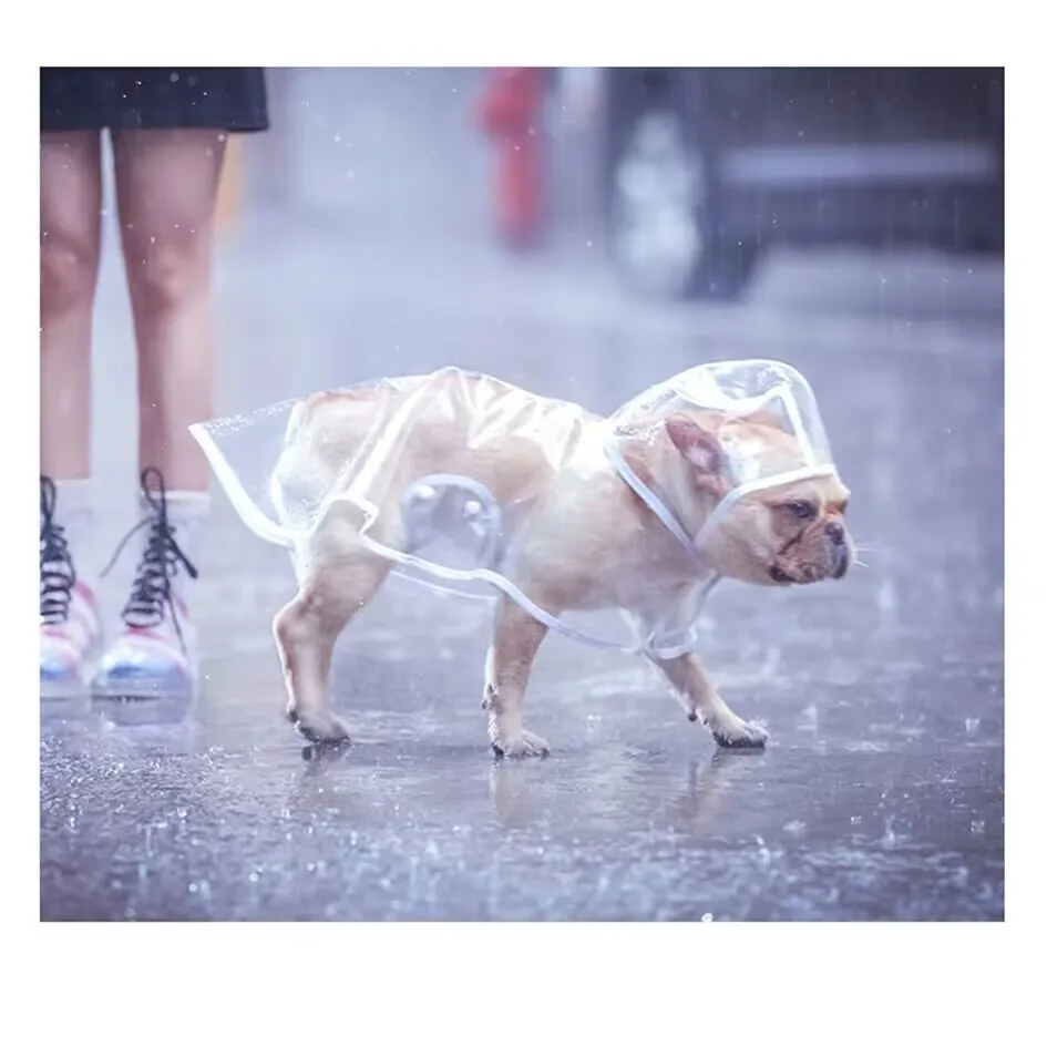 Pet Dog Raincoat Clothes Puppy Transparent  Rain Slicker Waterproof Dogs Jumpsuit Pet Clothing for Small Large dogs XS-7XL - imagen 5
