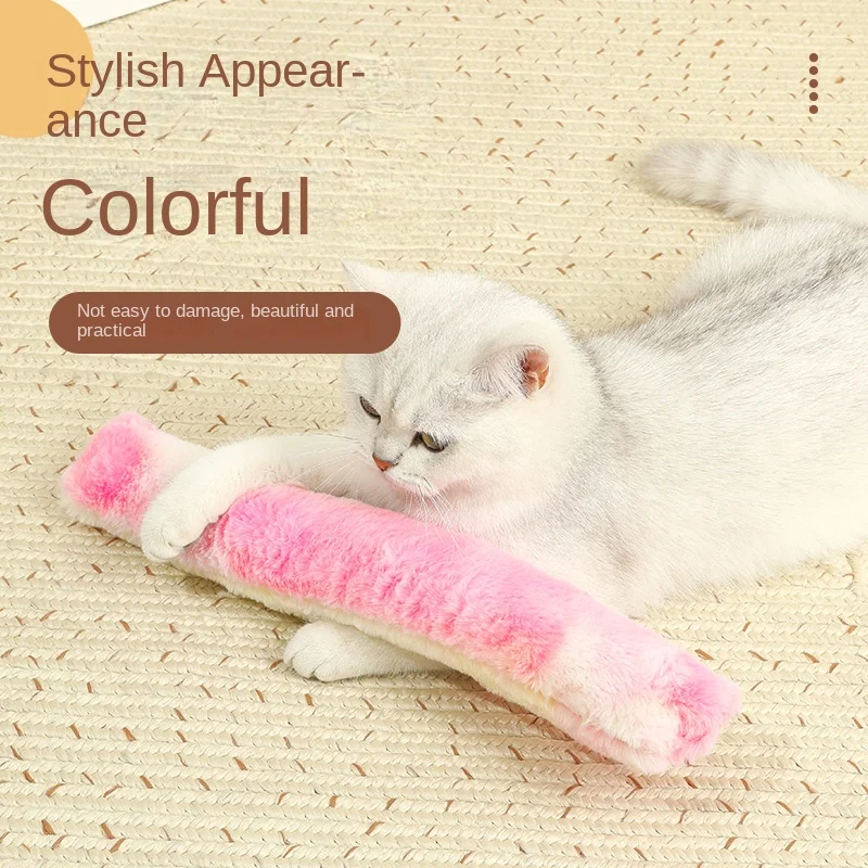 Juguetes interactivos para masticar gatos, palos para patadas de gatito, juguete de hierba gatera de felpa suave, juguete duradero para patadas de gato para limpieza de dientes y juegos en interiores - imagen 3
