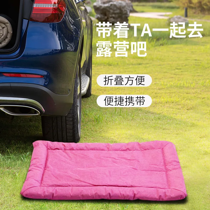 La cojín para perros no es fácil de pegar al cabello, antisalpicaduras, agua, coche al aire libre, plegable, perrera para gatos, cama, suministros para sofá - imagen 3