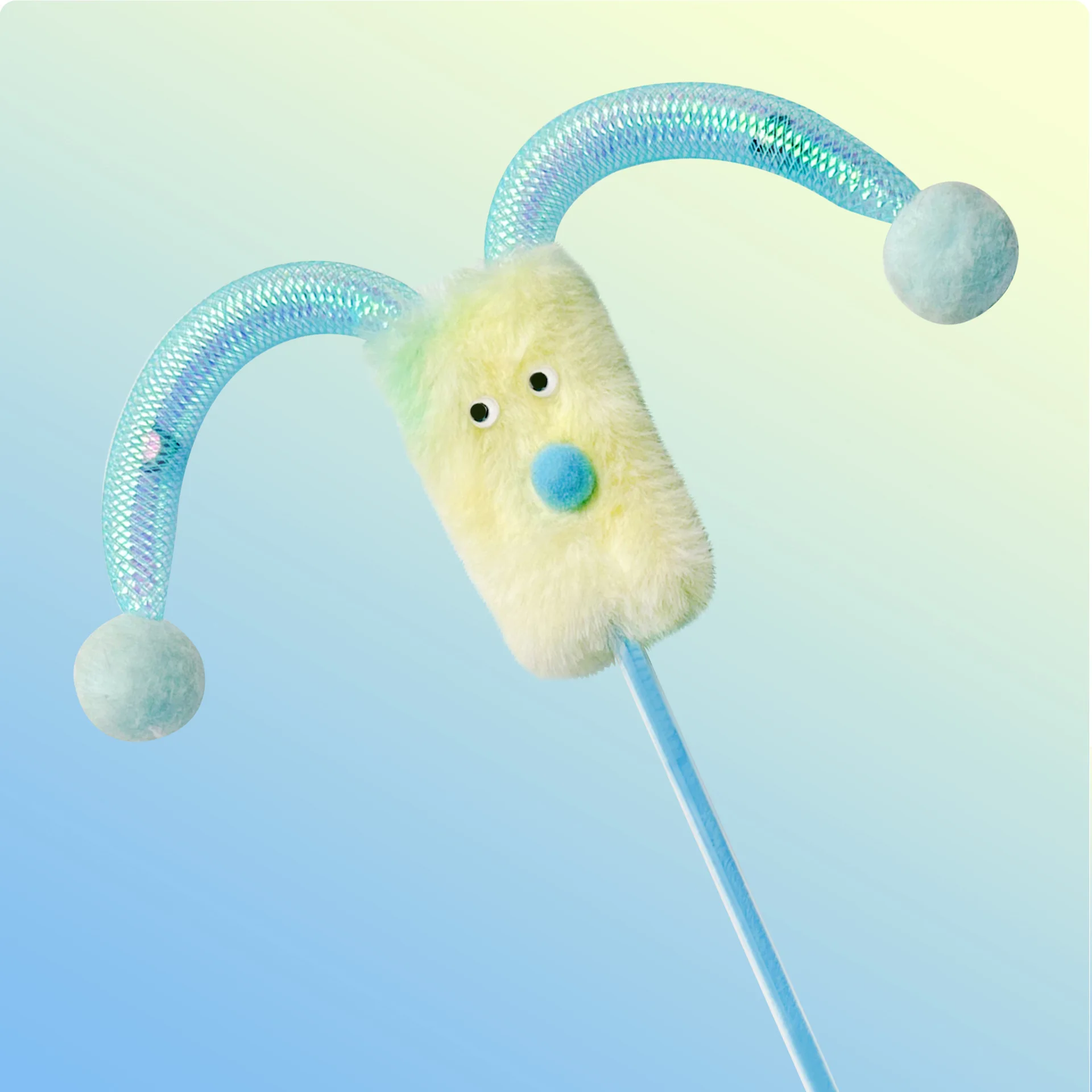 Palo de payaso bonito para mascotas, campana, juguete interactivo para gatos, suministros para mascotas, juguetes interactivos para gatos, productos accesorios interactivos para mascotas - imagen 2