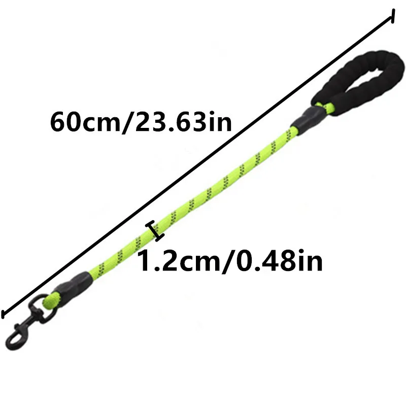 Correa reflectante para perros grandes, correa corta a prueba de explosiones, Golden Retriever, productos para mascotas - imagen 4