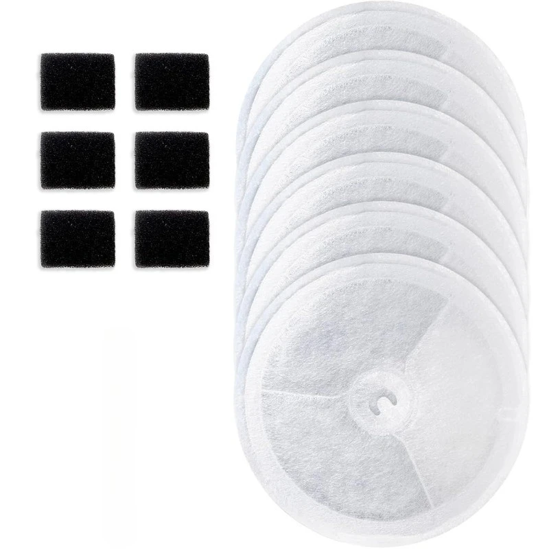 Unidad de filtro mejorada 3,0, filtros de fuente de agua para Gato, aptos para Eversweet Solo 2/Solo SE,3 Pro/2S/3 con 6 bombas de espuma, 6 uds.