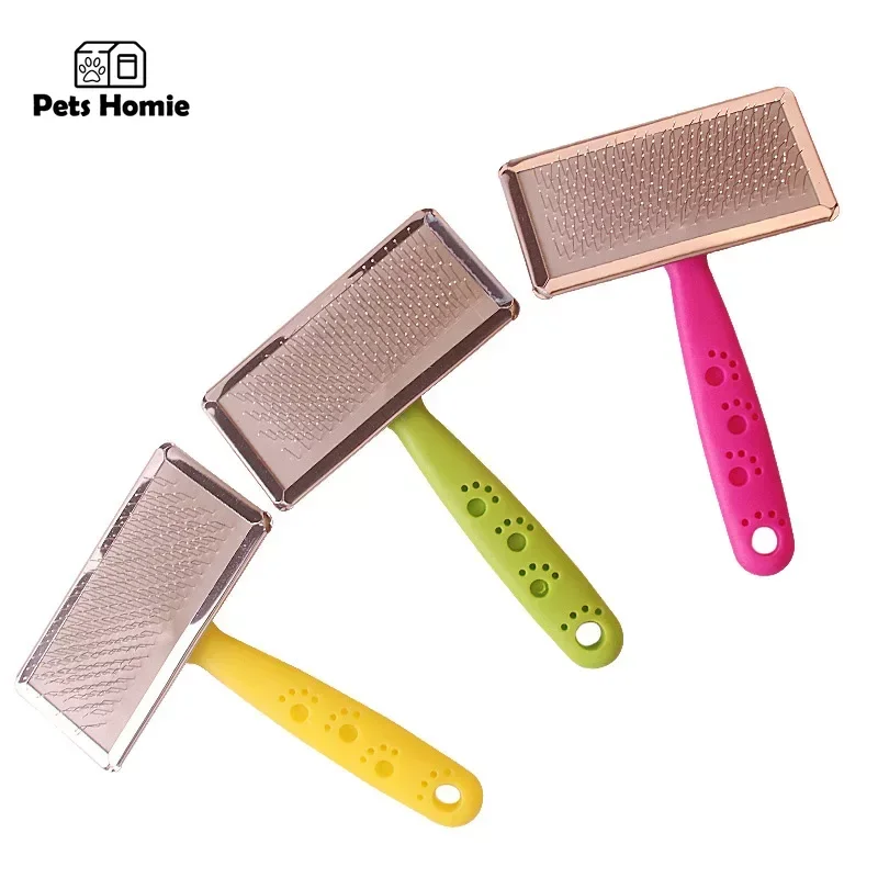 Peine para perros y mascotas, depilación con nudo de acero inoxidable, peine para el cuidado de cachorros, accesorios para perros, cepillo, peine con aguja, suministros para perros, limpieza de mascotas - imagen 3