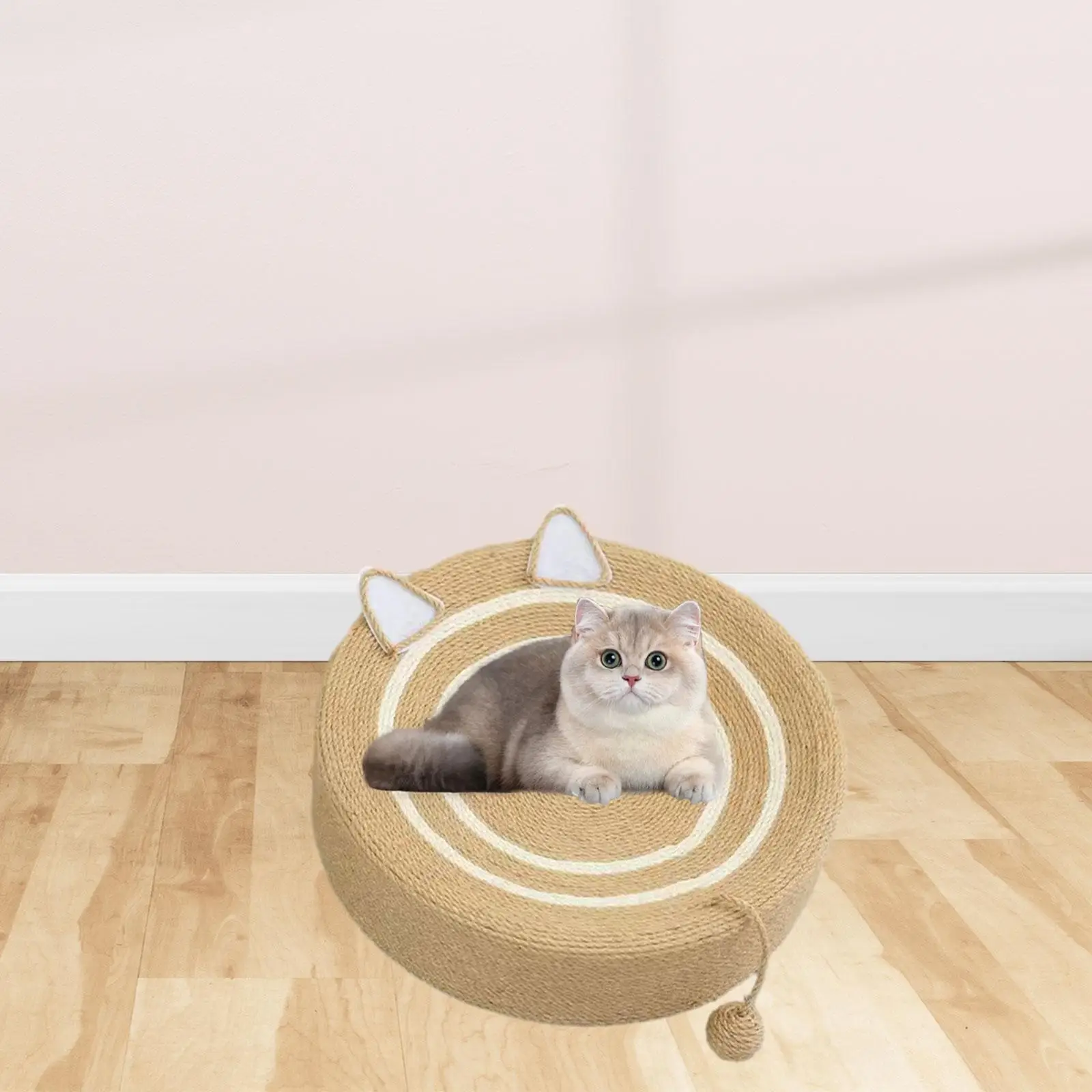 Sisal Cat Scratching Board Sisal Scratch Pad Training Toy Sisal Cat Scratcher Cat Scratching Bed Lounge Puppy Cats Scratching