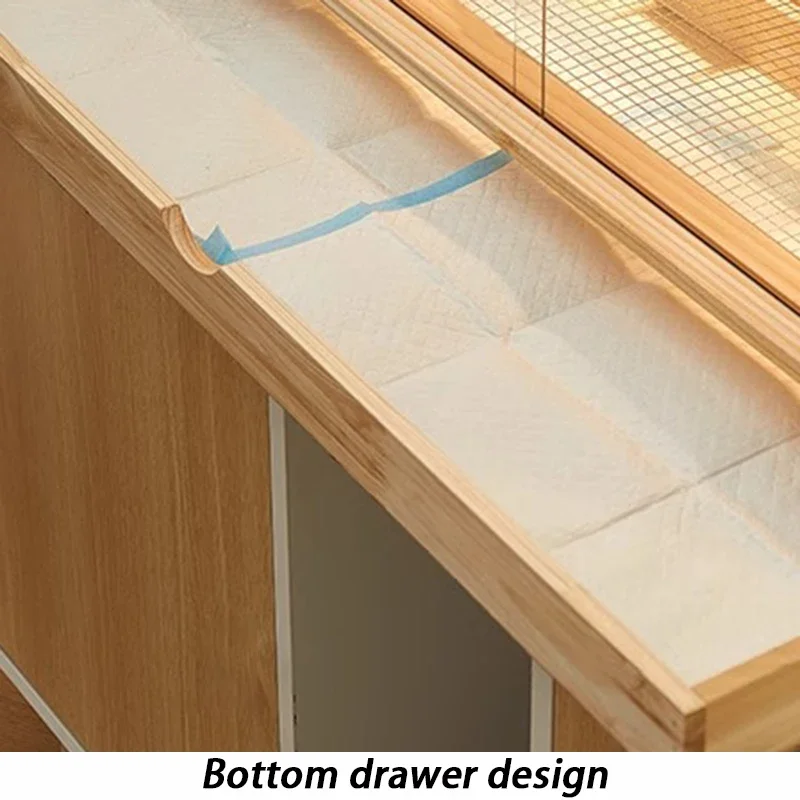 Jaula grande de madera maciza para reptiles, caja incubadora para reptiles, araña venenosa, tierra acrílica, tortuga, terrario, caracoles, Growbox de madera - imagen 5