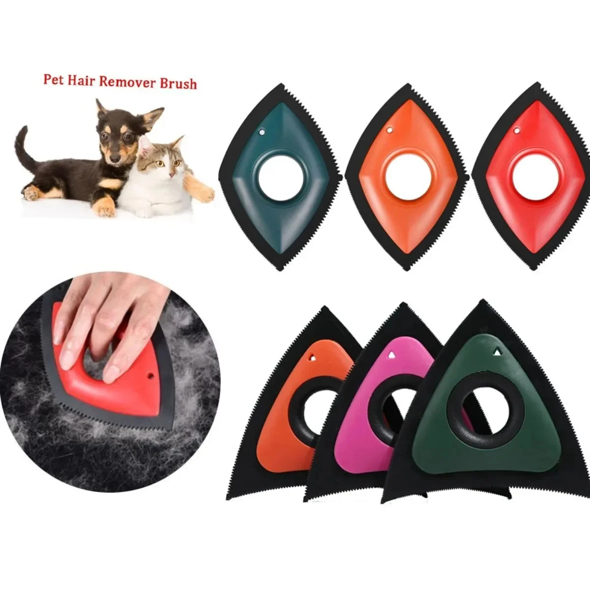 Removedor de pelo para mascotas, cepillo de pelo de animales para sofá, coche, dispositivo de limpieza de alfombras, herramienta de limpieza de pelo para perros y mascotas - imagen 2