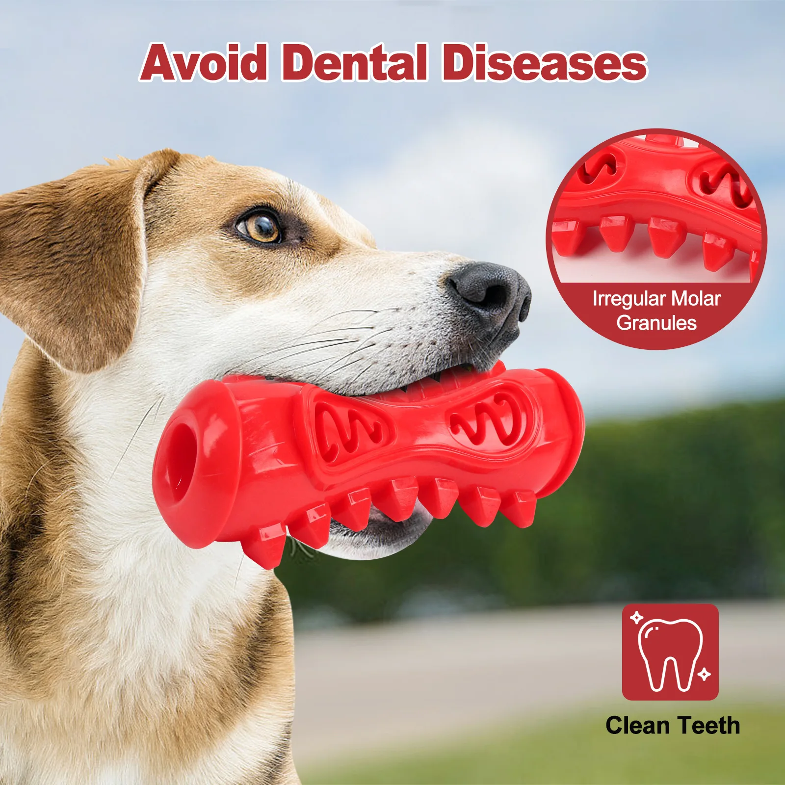 Juguete masticable para perros: limpieza dental y alivio de dentición - imagen 4