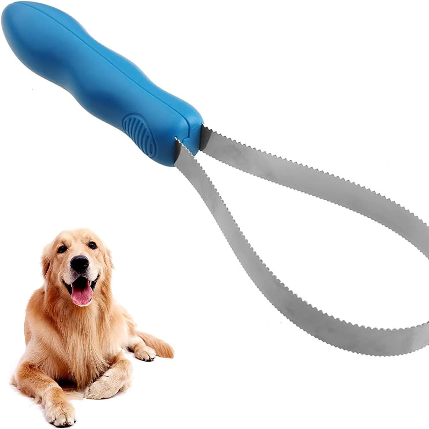 Removedor de pelo para perros y gatos, herramienta de aseo para mascotas, accesorio de cortadora desmontable, peines Recortadores para mascotas, depilación desmontable a gran escala - imagen 2