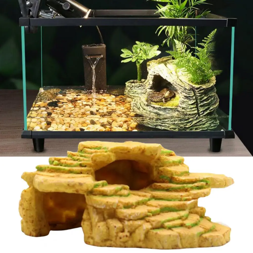 Tanque de peces terraza libre de contaminación tortuga escalada roca tortuga escalada escalera roca - imagen 4