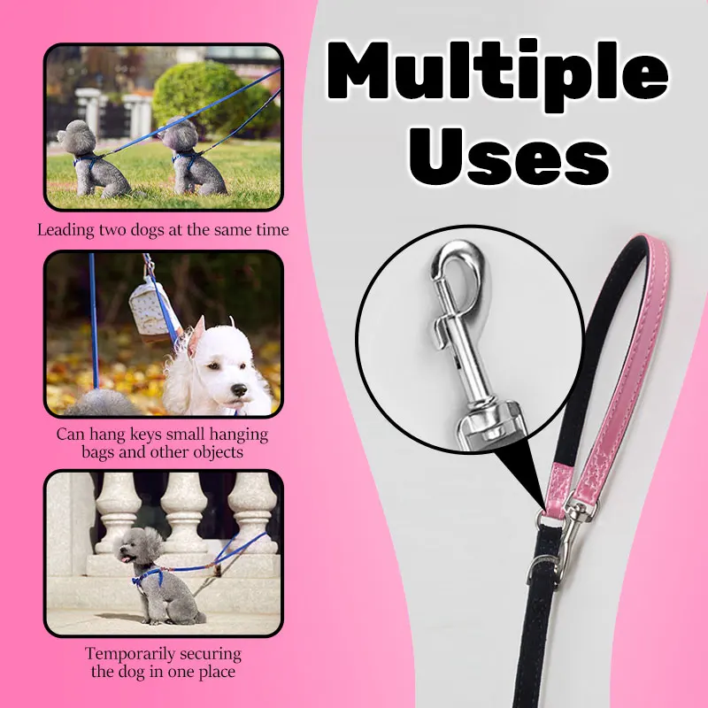 Conjunto de arnés y correa para perro, correa de pecho ajustable para cachorro, cuerda de plomo de lujo personalizada para perros pequeños y medianos y gatos, diseño de retales - imagen 4