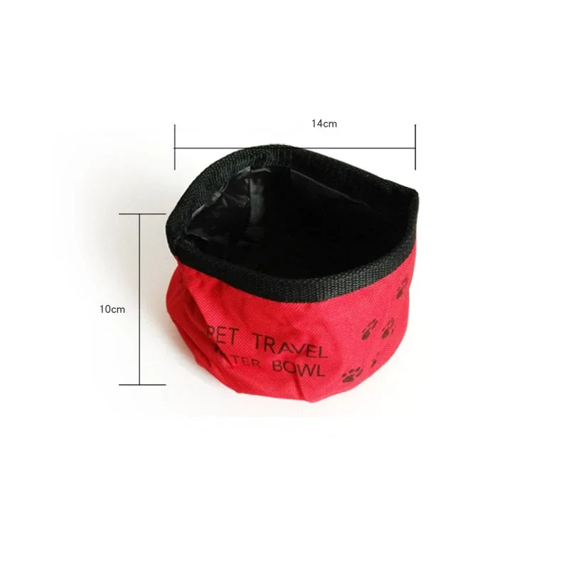 Comedero plegable de tela Oxford para mascotas, plato de agua y comida para perros, gatos y cachorros, ideal para viajes al aire libre - imagen 2