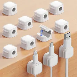 Organizador magnético de cables para mascotas – clips prácticos pared