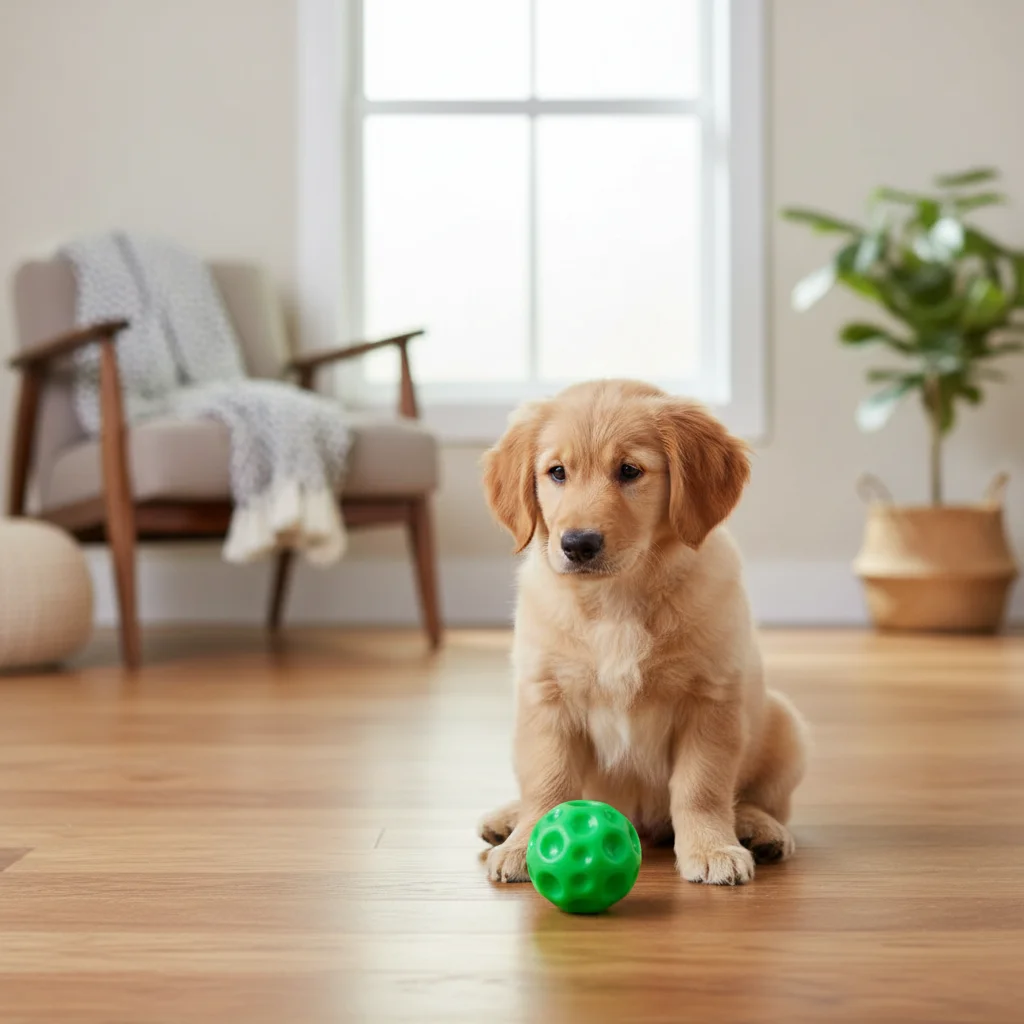 Pelota de Rugby para perro chirriante, juguete Molar resistente a mordeduras, pelota redonda cóncava, juguete interactivo para masticar para entrenamiento de cachorros