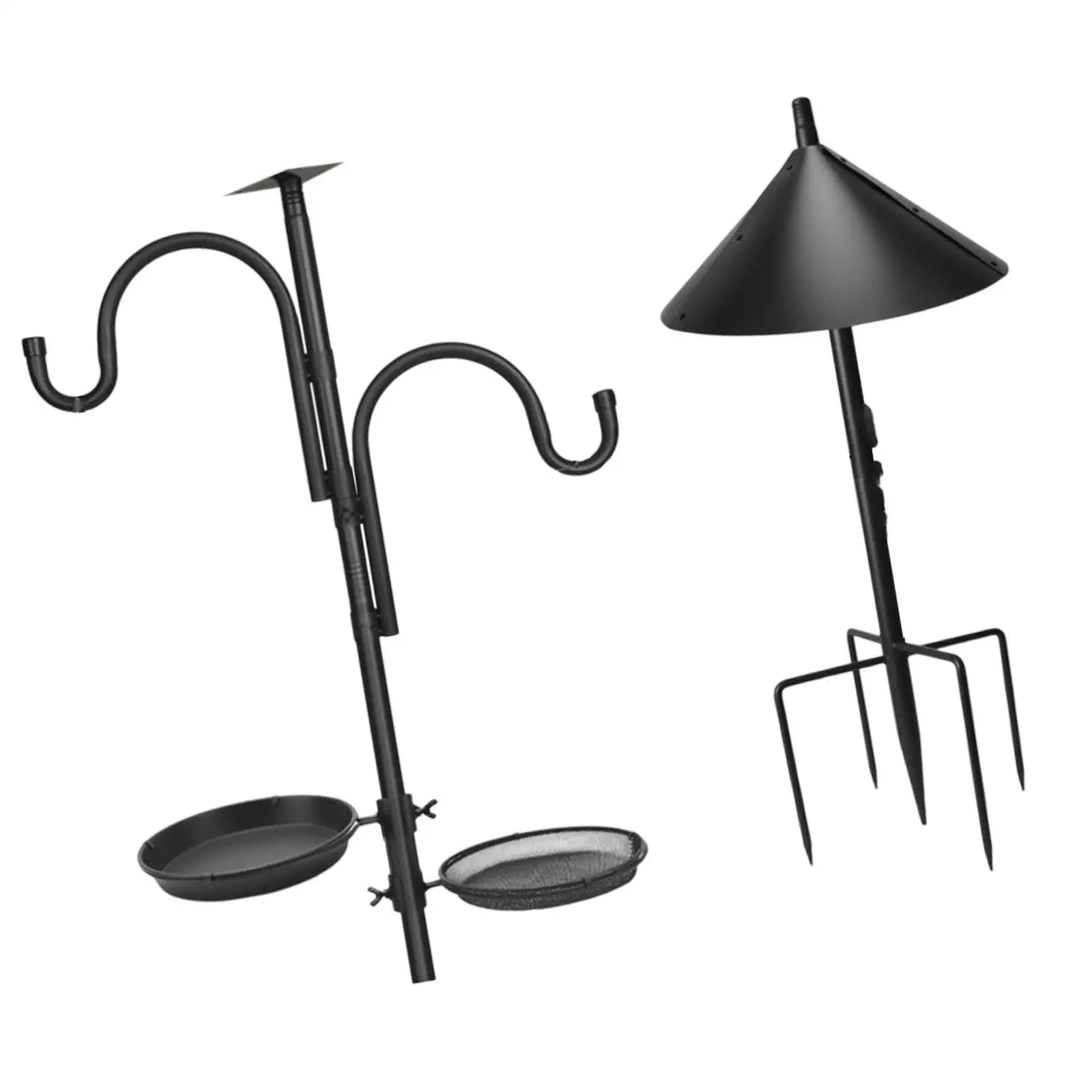 Bird Feeder Pole Bird Feeding Station Heavy Duty Detachable Pole Sections