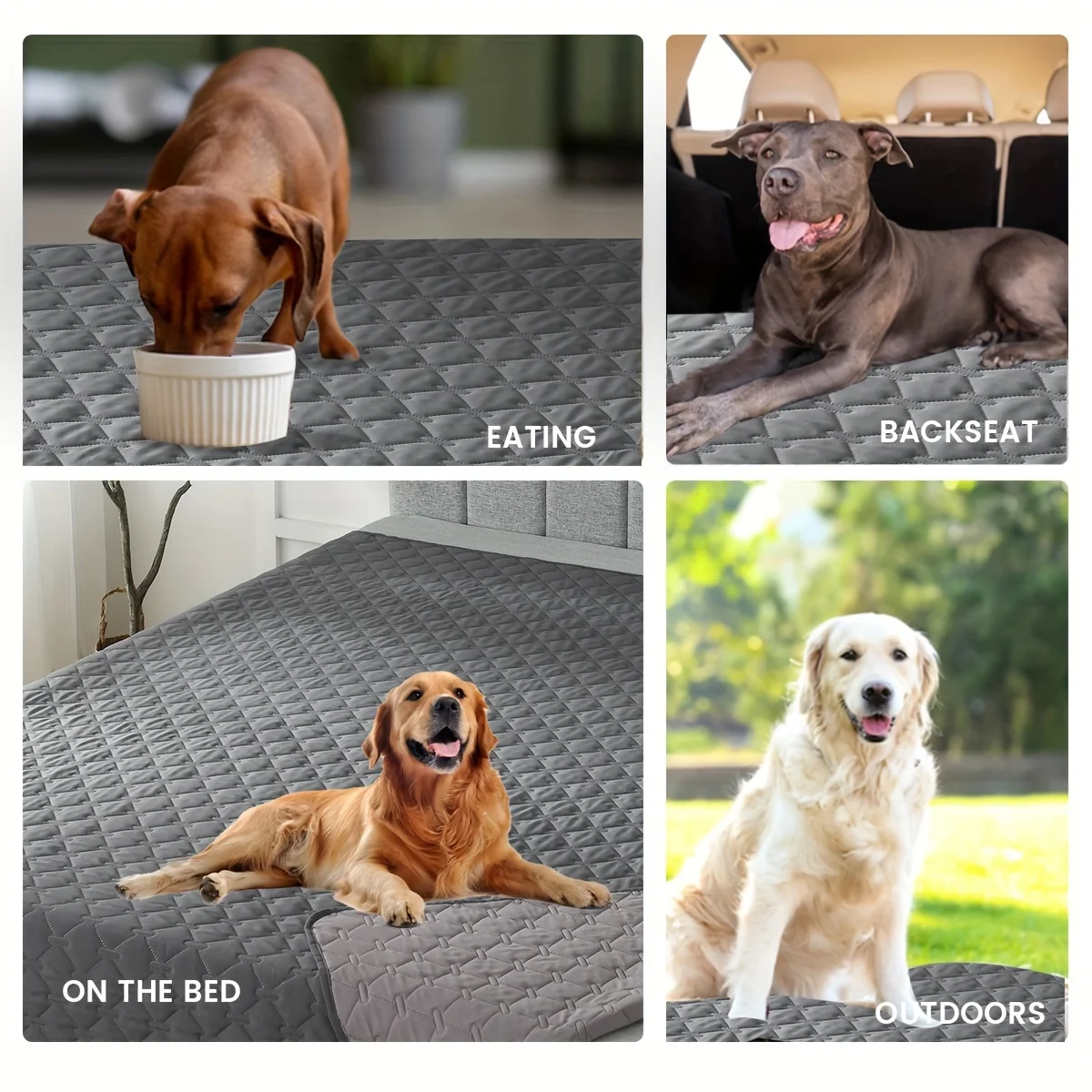 Funda impermeable doble cara para cama de perro y sofá - imagen 4