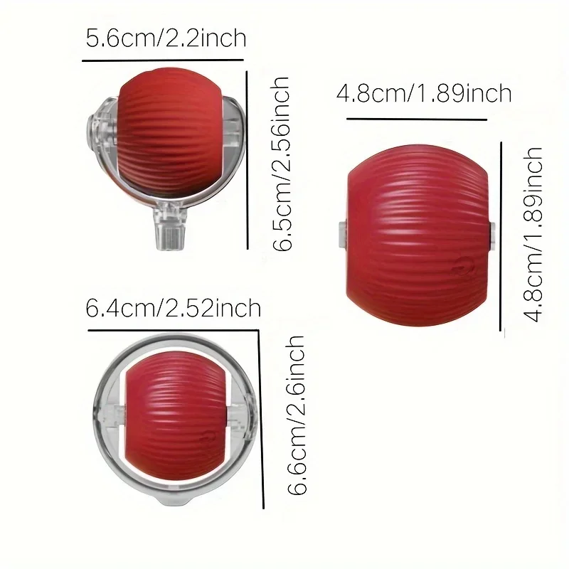 1 pelota de juguete para gatos motorizada recargable por USB interactiva con estuche resistente y recargable incorporado - imagen 3