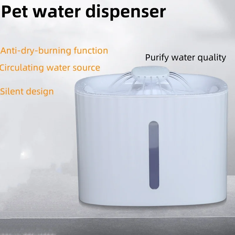La nueva fuente de agua para gatos presenta un sistema de flujo de agua de circulación automática, mantiene la boca de los mascotas seca, adecuada para perros y - imagen 3