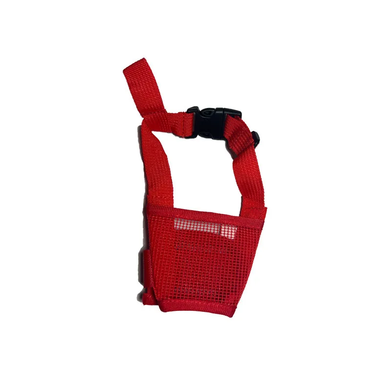 Bozal antiladridos para perros, malla ajustable, transpirable, cubierta bucal para mascotas, bozal para perros pequeños y medianos, suministro antimordeduras para mascotas - imagen 4