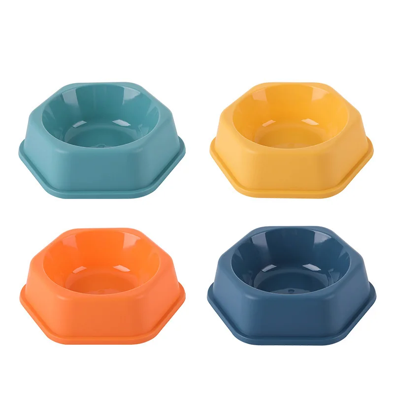 Comedero tazón hexagonal antideslizante para perro y gato – Agua y comida - imagen 4