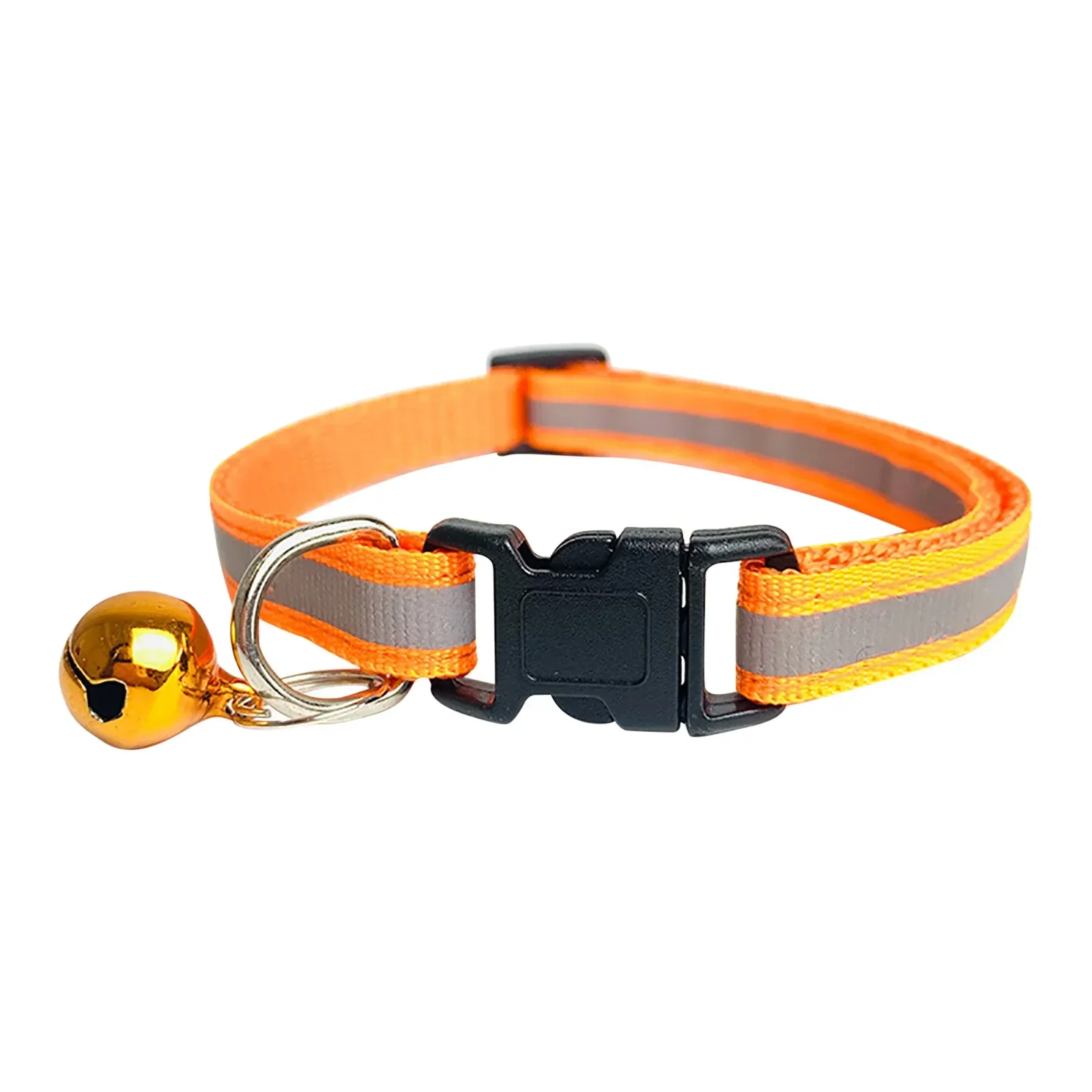 Collares de campanas para gatos, Collar seguro de nailon ajustable para gatitos, Collar reflectante para perros con collares de campana para mascotas, suministros para cachorros y mascotas - imagen 3