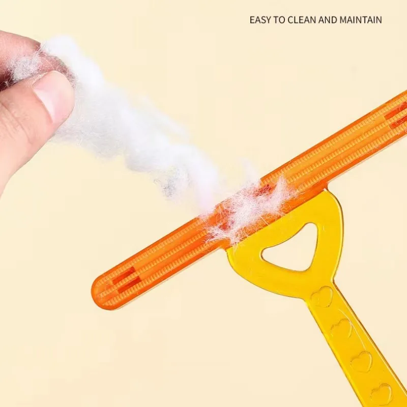 Cepillo removedor de pelo de mascotas para gatos, doble cara, recolector de lana, afeitadora portátil, raspador de pelo, productos para mascotas - imagen 3