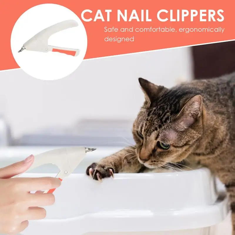 Cortaúñas inoxidable con diseño de resorte para mascotas, cortaúñas para gatos, recortador de uñas para perros, comodidad - imagen 3