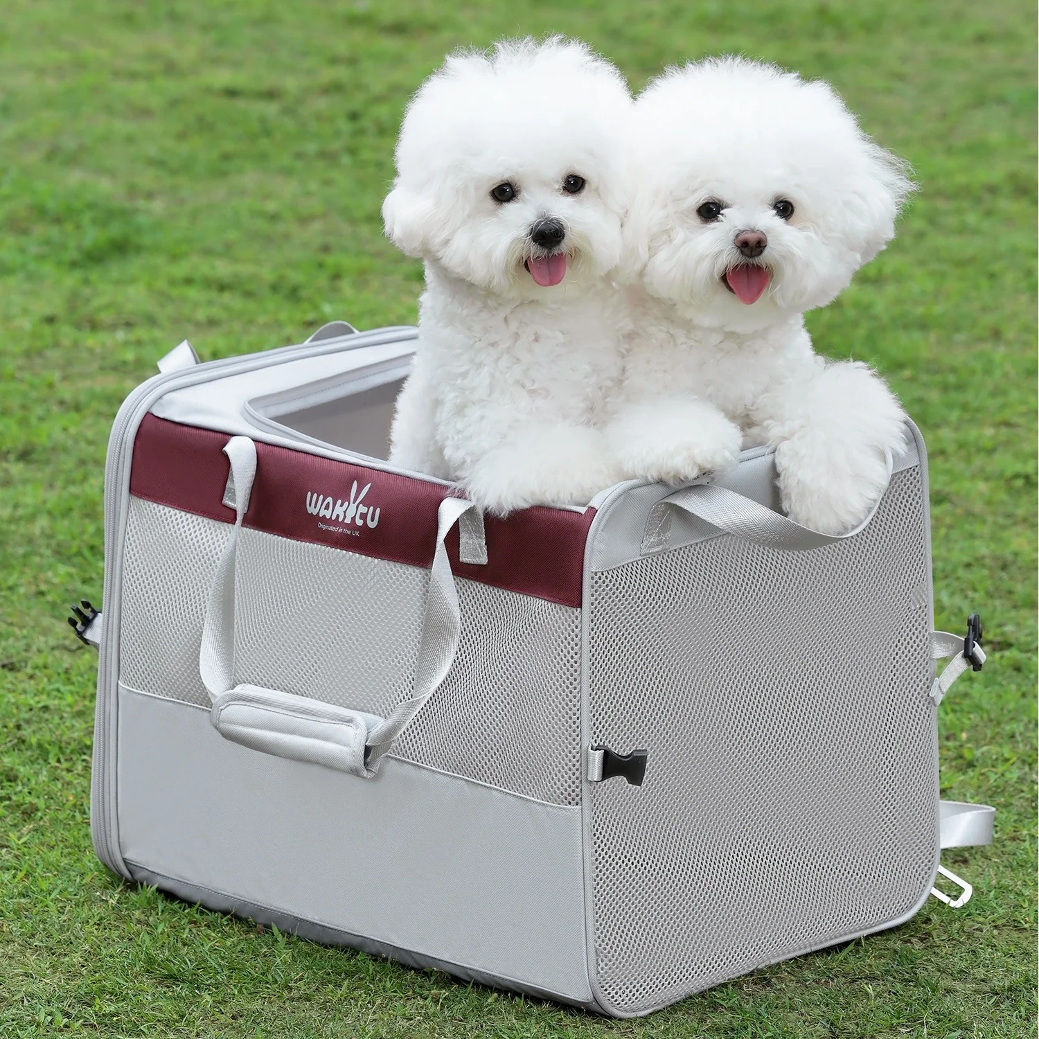 Transportín de lujo para mascotas, bolsa espaciosa transpirable para gatos y perros pequeños, transportador de viaje para mascotas, bolsa para gatos de cara suave, portadores de animales - imagen 4