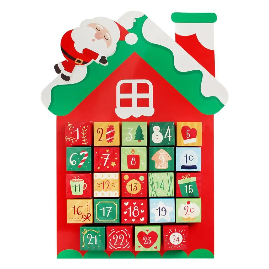 Calendario de Adviento de Navidad para dormitorio, negocios, restaurantes, número, adorno de fecha, colgante de pared del dormitorio, calendario de Navidad, decoración navideña - imagen 5