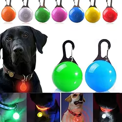 Collar LED luminoso para perros y gatos - seguridad nocturna