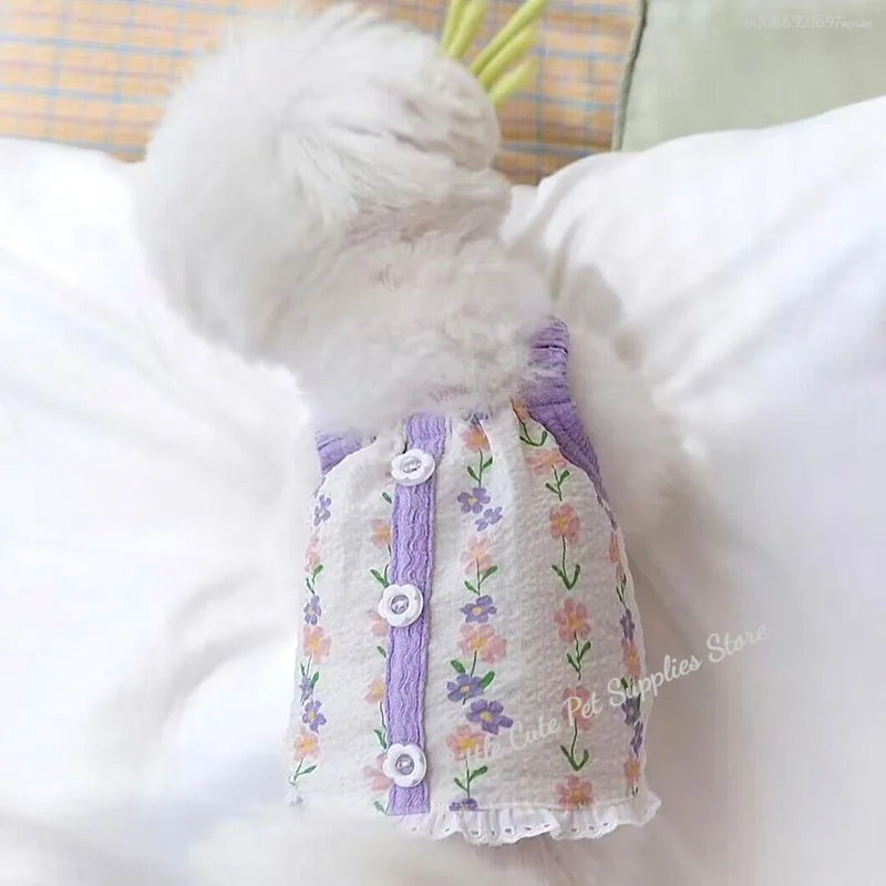 Chaleco de verano para perros, tirantes para mascotas, camiseta a la moda para cachorros, ropa refrescante rosa para gatos, sin sombrero, ropa para cachorros Chihuahua Bichon, ropa para perros - imagen 4