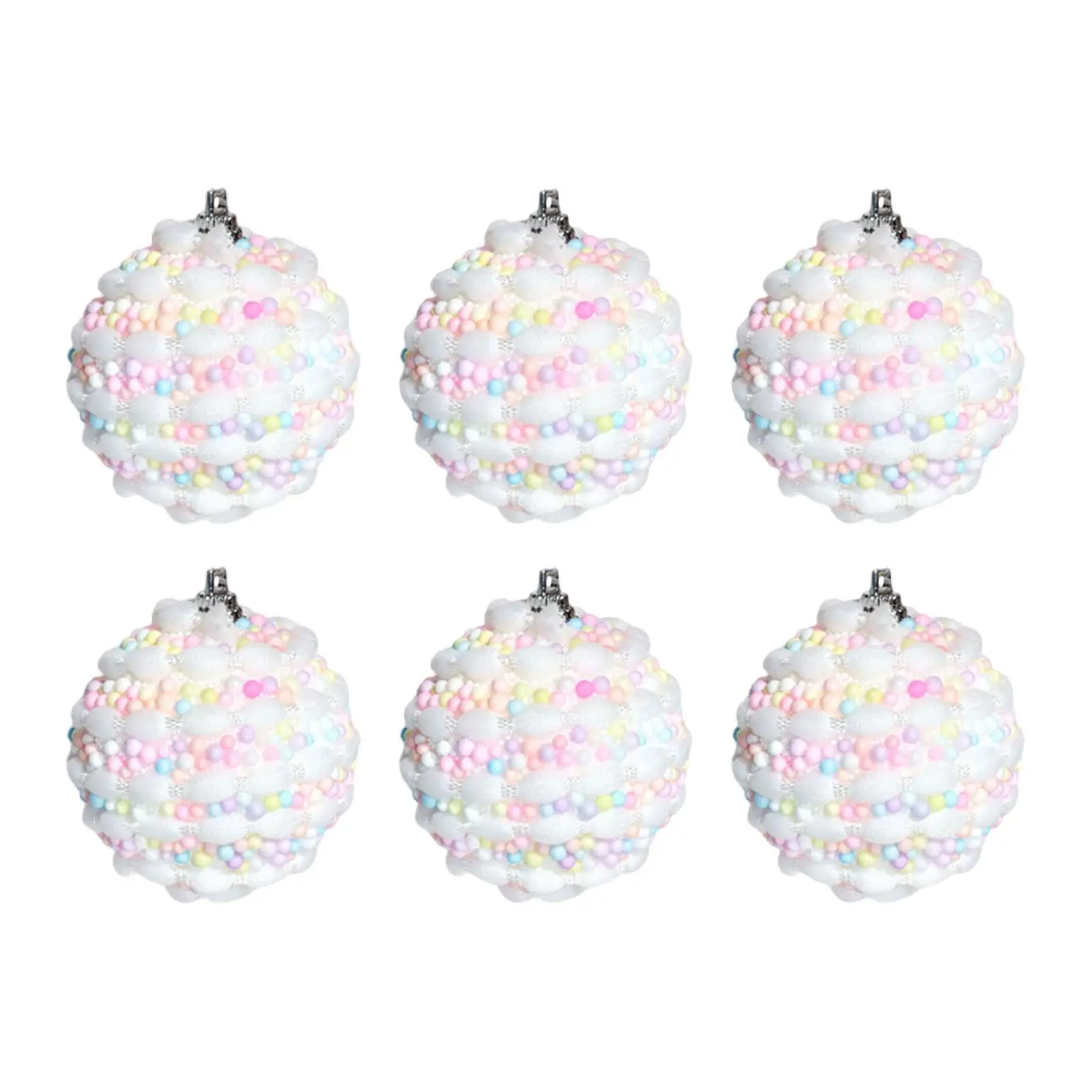 6x adornos de bolas de Navidad adornos decorativos decoraciones para árboles de Navidad colgantes para restaurante