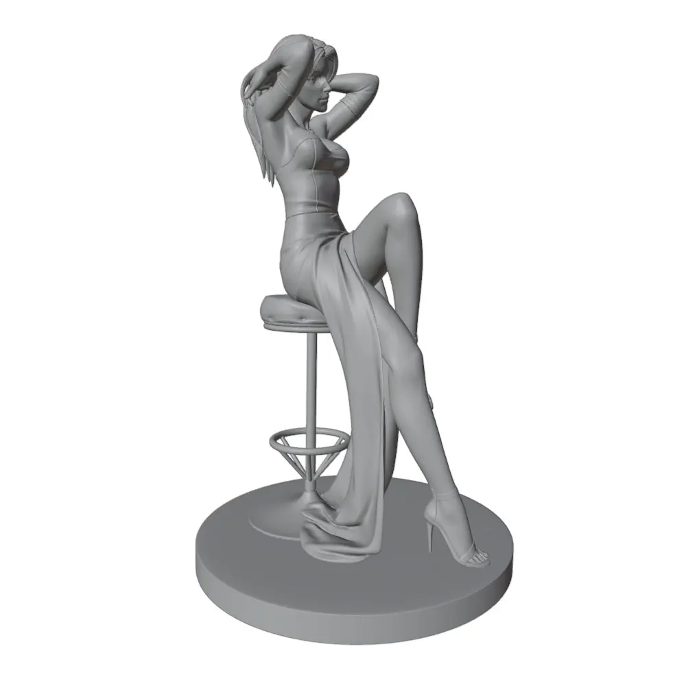 Kit modelo resina gris miniatura chica sexy sin montar ni pintar - imagen 3