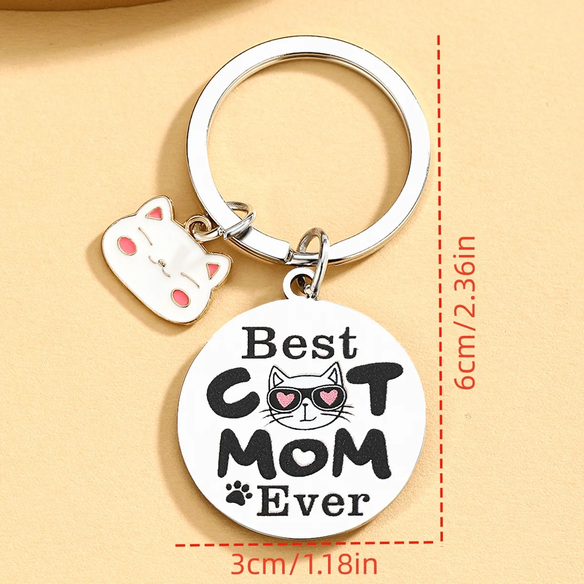 Llavero charms para gatos – Regalo original para amantes de gatos - imagen 2