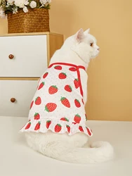 Vestido de verano con volantes para perros mini y gatos – Fruta