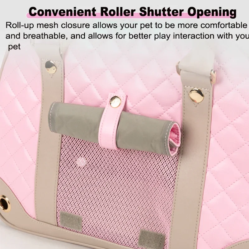 Winhyepet-Bolso de transporte para mascotas, bolso para transportar cachorros, diseño de lujo de moda, bolso de hombro transpirable para transporte de mascotas