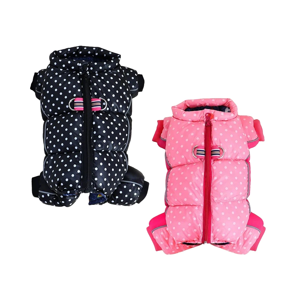 Monos de invierno para perros pequeños y medianos, abrigo grueso a prueba de viento y cálido para perros, mono impermeable, ropa de Bulldog Francés, disfraz para mascotas - imagen 2