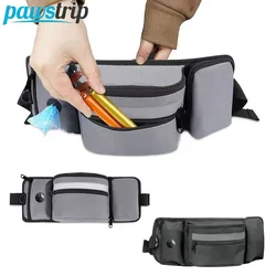 Riñonera multifunción para entrenamiento de perros, bolsa remolcable para golosinas de perros con anillo en D, bolsa para golosinas de perros de gran capacidad para entrenar al aire libre