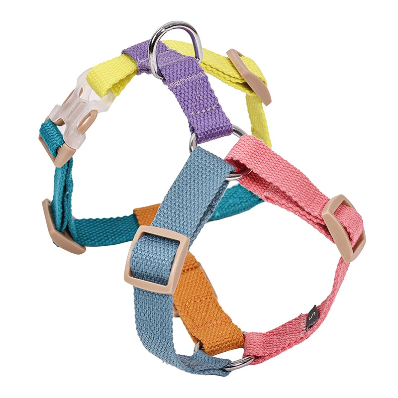 Arnés de algodón para perros pequeños y grandes, chaleco ajustable para cachorros, chaleco transpirable para caminar al aire libre, suministros para mascotas - imagen 5