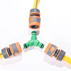 Conector de lengüeta para manguera de 3 vías, 1 unidad, con 3 uds., 1/2 ", juego de accesorios para manguera de jardín de conexión rápida para accesorios de riego