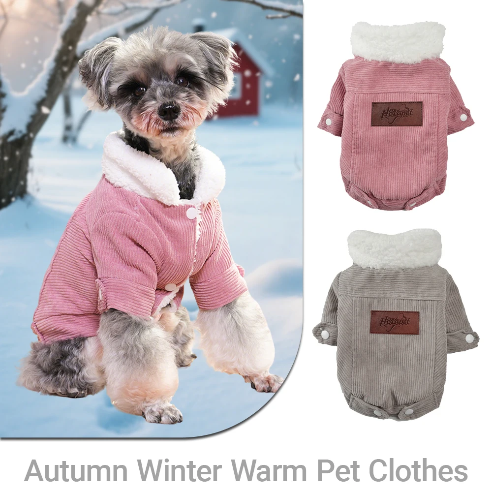 Ropa de otoño e invierno para perros y gatos, abrigo cálido de lana suave para perros pequeños y medianos, chaqueta para cachorros y gatitos, suéter, chaleco para Chihuahua - imagen 3